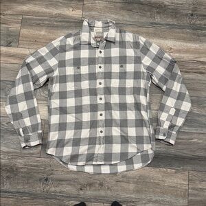 J. Crew Black and White Checkered Men's Shirt